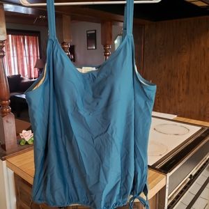 Swim 365 teal bathing suit tank size 26W